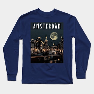 amsterdam netherlands skynight Long Sleeve T-Shirt